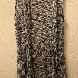 Sweater size small and black slide on dress shoes 👠 size 6